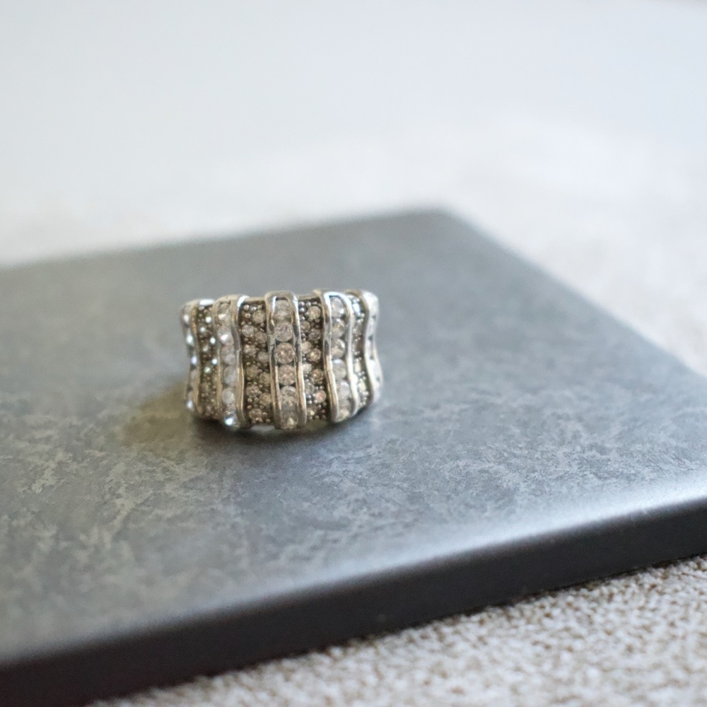 Cubic Zirconia Sterling Silver Ring - Picture 5 of 5
